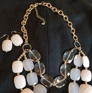 Necklace and earrings NWOT